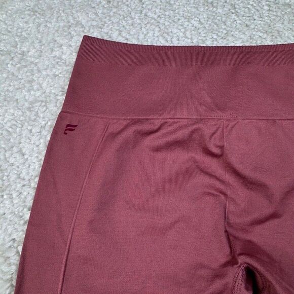 Fabletics Sync High Waisted Perforated Seamless 7/8 Legging Pink Mauve NEW - Picture 7 of 10